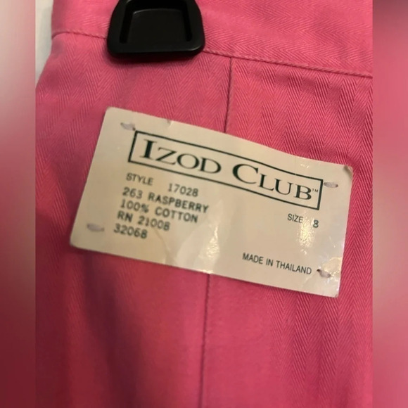 NWT 80s Izod Golf & Tennis of Reading, PA faux wrap 100% cotton skirt “striped” - Picture 4 of 8